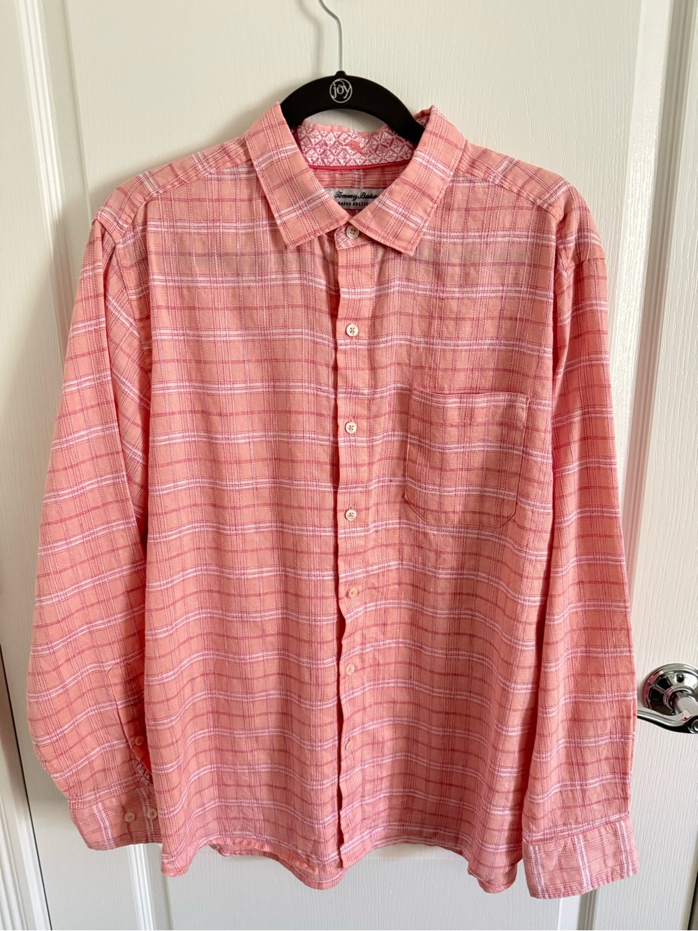 Tommy Bahama Paradisio Plaid Linen Long-Sleeve Shirt XL